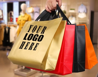 Custom Printed Non Woven Tote Bags for Shopping Bag, Buckle Wholesale Grocery Bags, Laminated Polypropylene bags