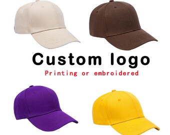 Casquette snapback avec logo brodé personnalisé, Casquettes de baseball personnalisées, Casquette de baseball unisexe brodée