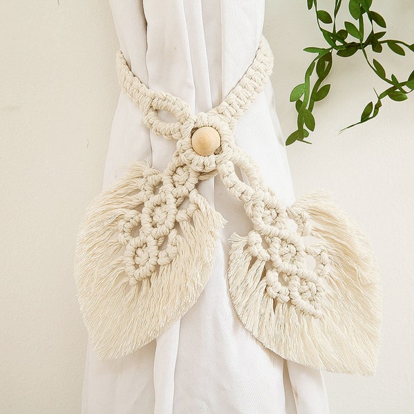 Rope Curtain Tie Backs Etsy