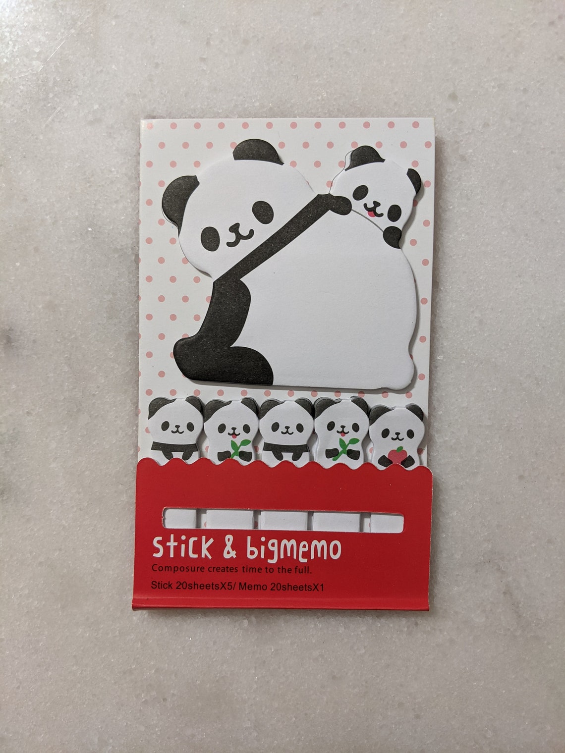 Panda Stationery Set Randomized Pandathemed Grab Bag Washi Etsy