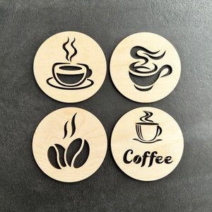 Coffee Coasters, Set of 12, Laser Cutting Files, SVG, DXF, Tea Coaster zdjęcie 5