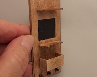 Storage compartment with blackboard, 1:12 scale.