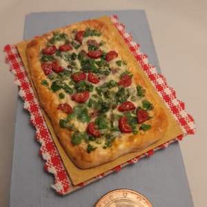Focaccia from Messina, Sicily, 1:12 scale.