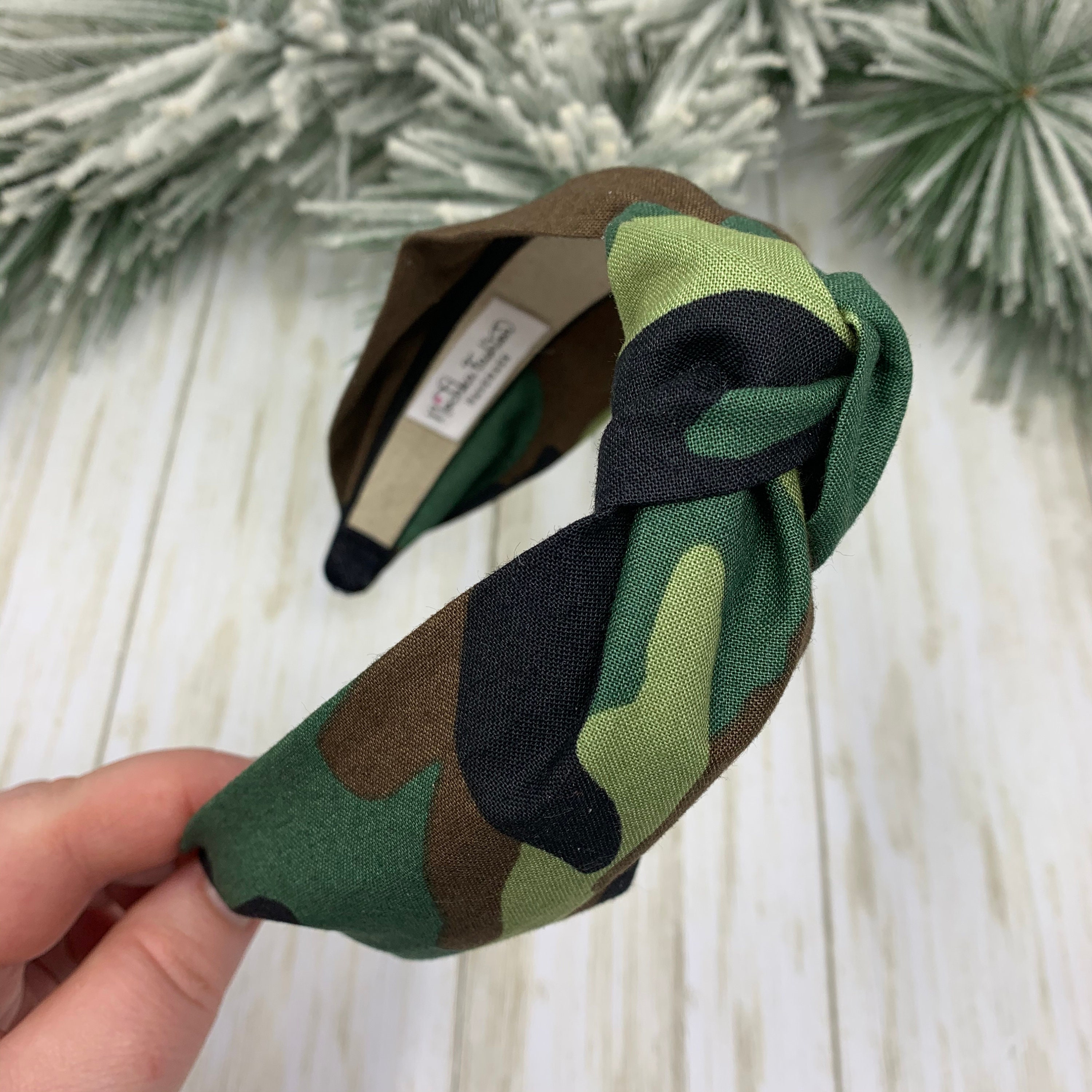 Camouflage Top Knot Headband for Women. Camo Head Wrap. Hair Etsy
