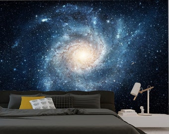 Purple Nebula Galaxy Space Door Mat