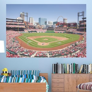Busch Stadion Wandaufkleber St. Louis Ballpark Saint-Louis Stadion Busch Stadion Druck Busch Wandaufkleber Baseball Stadion Baseball Aufkleber Dekor