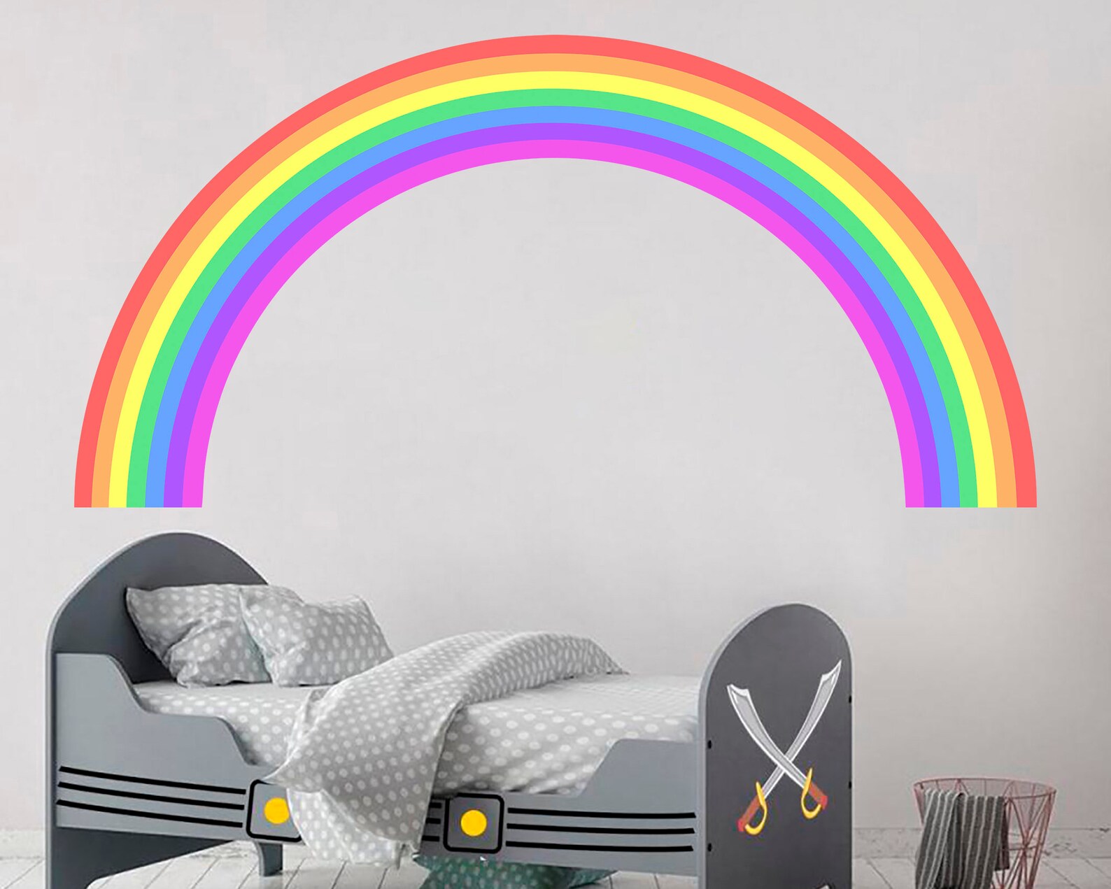 Rainbow Decal Nursery Decor Rainbow Wall Art Kids Room Decor Etsy Canada