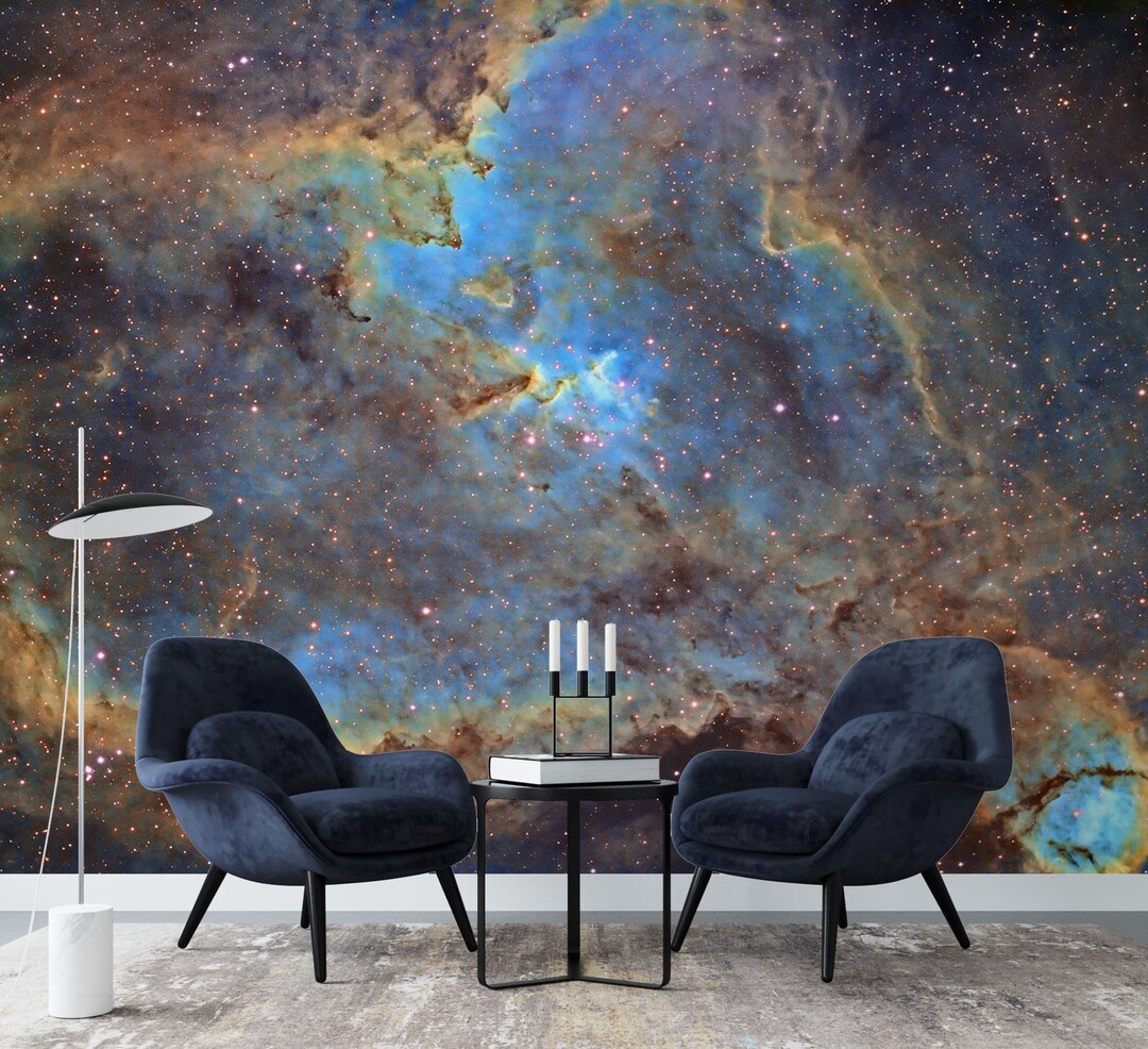 Fantasy Space Nebula Mural Peel & Stick Galaxy Wallpaper Bedroom Wall ...