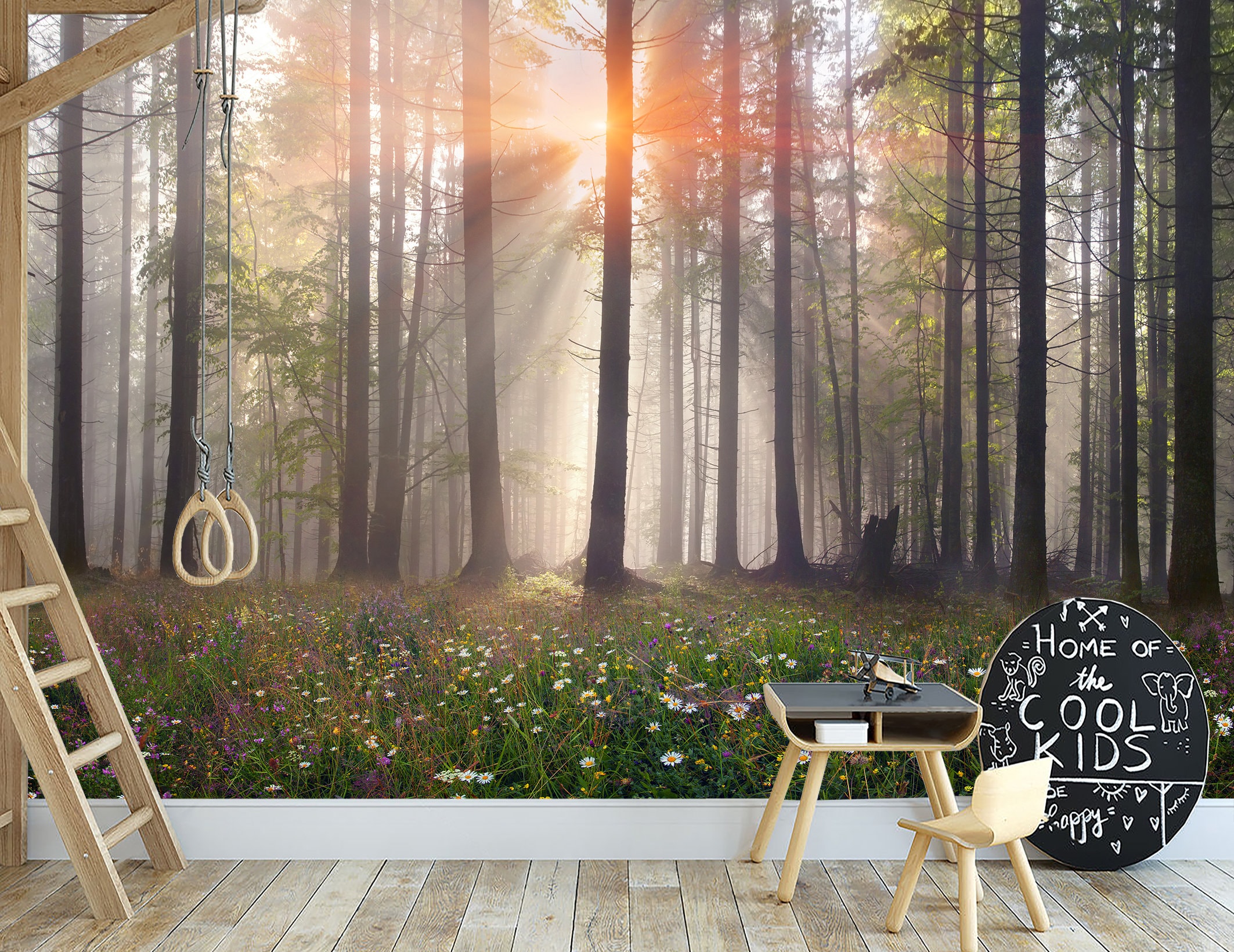 Poster Wall Art Misty Spring Tree – Albero Primaverile Nebbioso, Stampa Su Tela Per Decorazione Parete, 30x40 Cm - 3