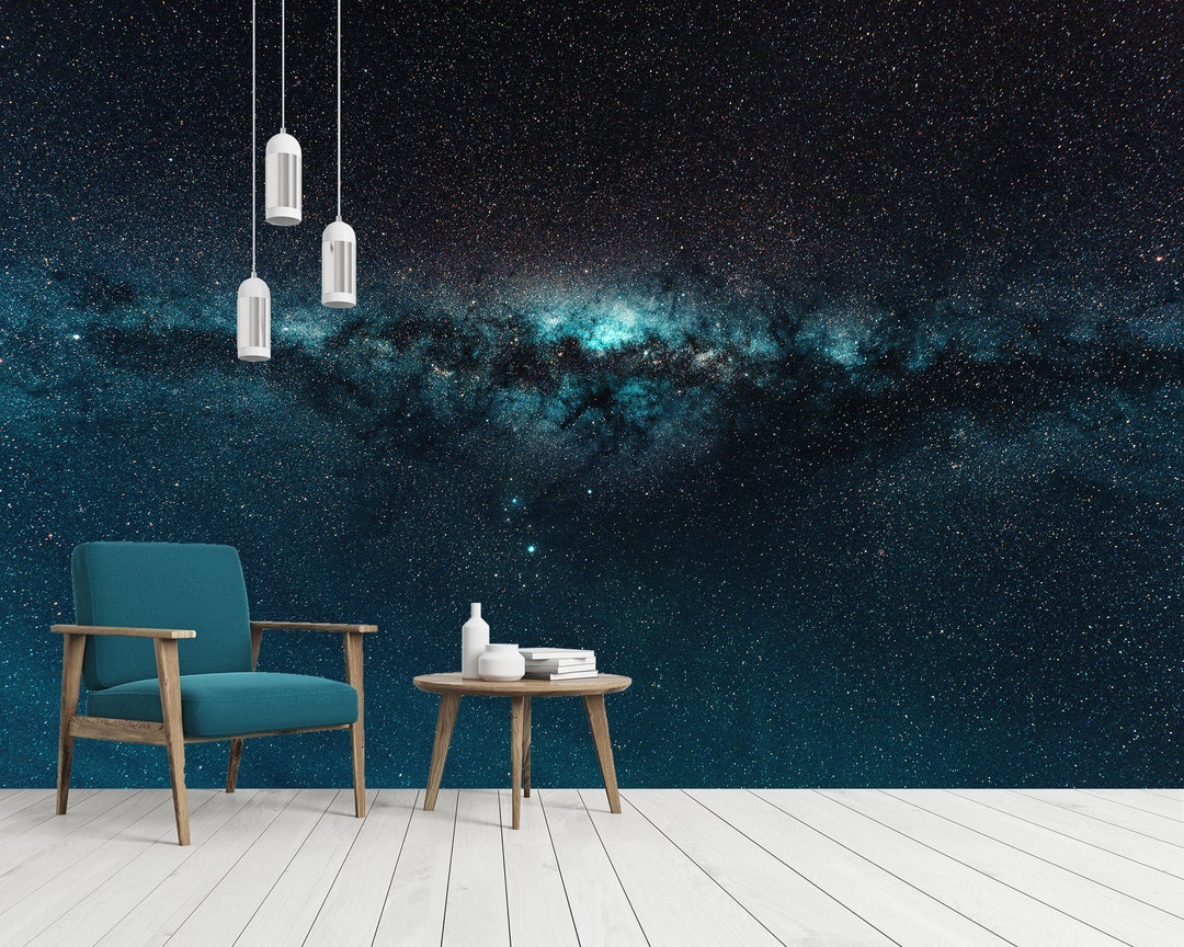 Milky Way Galaxy Wall Mural Self-adhesive Peel and Stick / Traditional ...