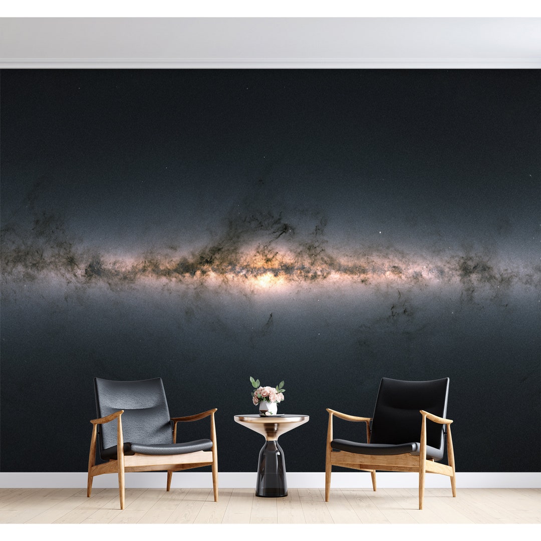 Space Galaxy Wall Mural Wallpaper Peel and Stick / Traditional Stellar Nebula Universe Wallpaper
