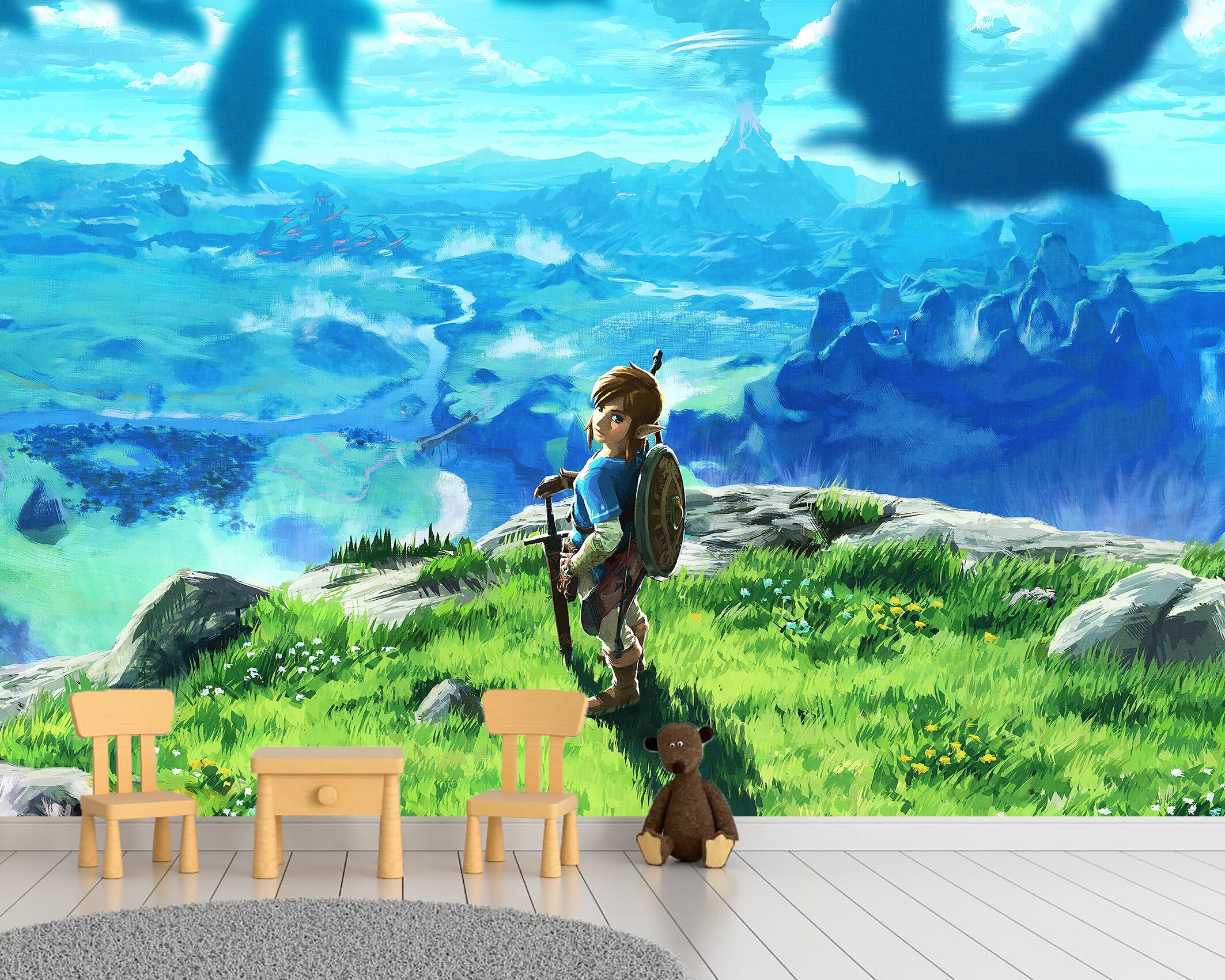 Zelda Wallpaper Fantasy Wall Mural Legend of Zelda Gaming Etsy UK