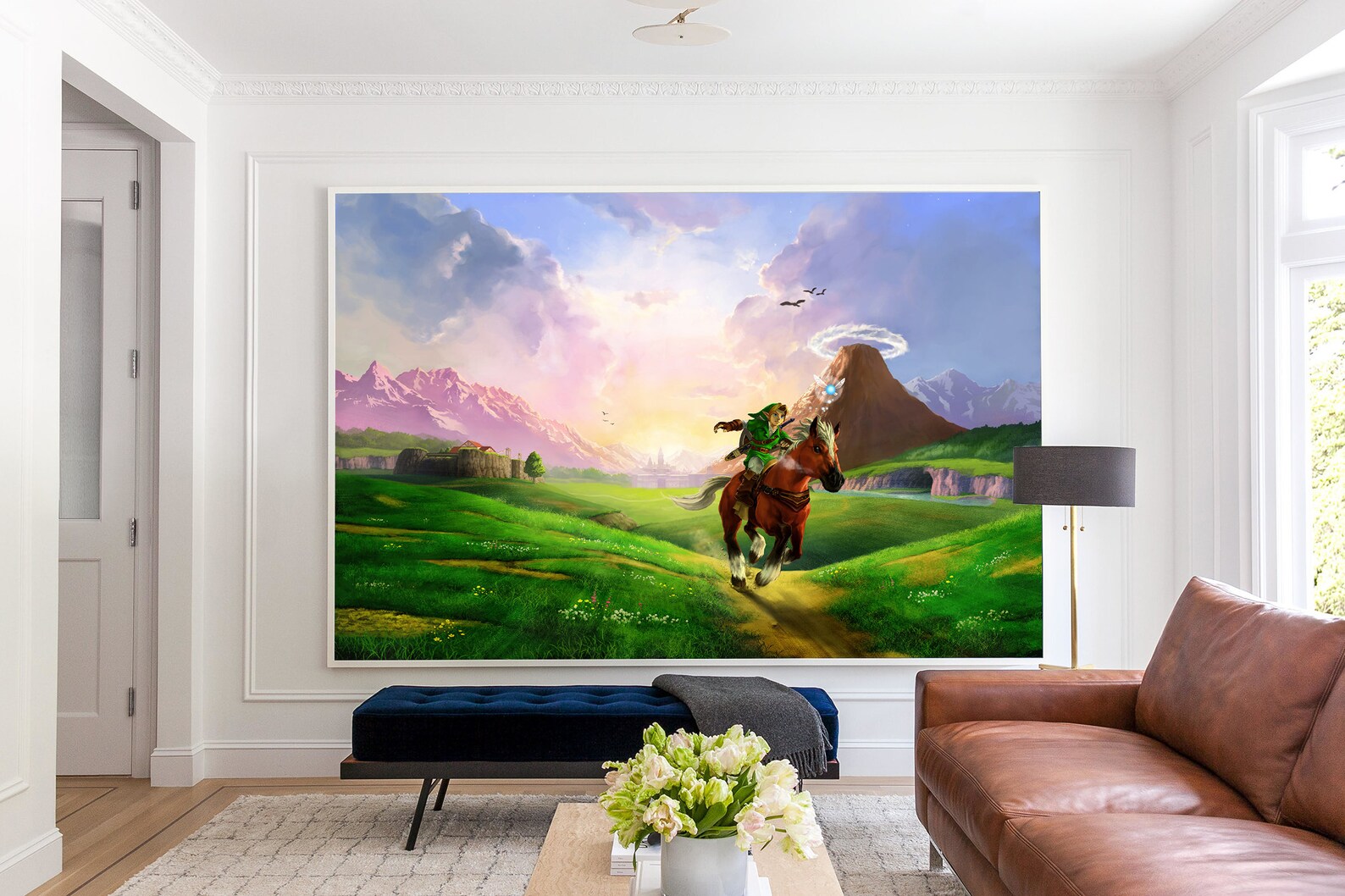Zelda Wallpaper Zelda Mural Legend of Zelda Vinyl Wallpaper Etsy