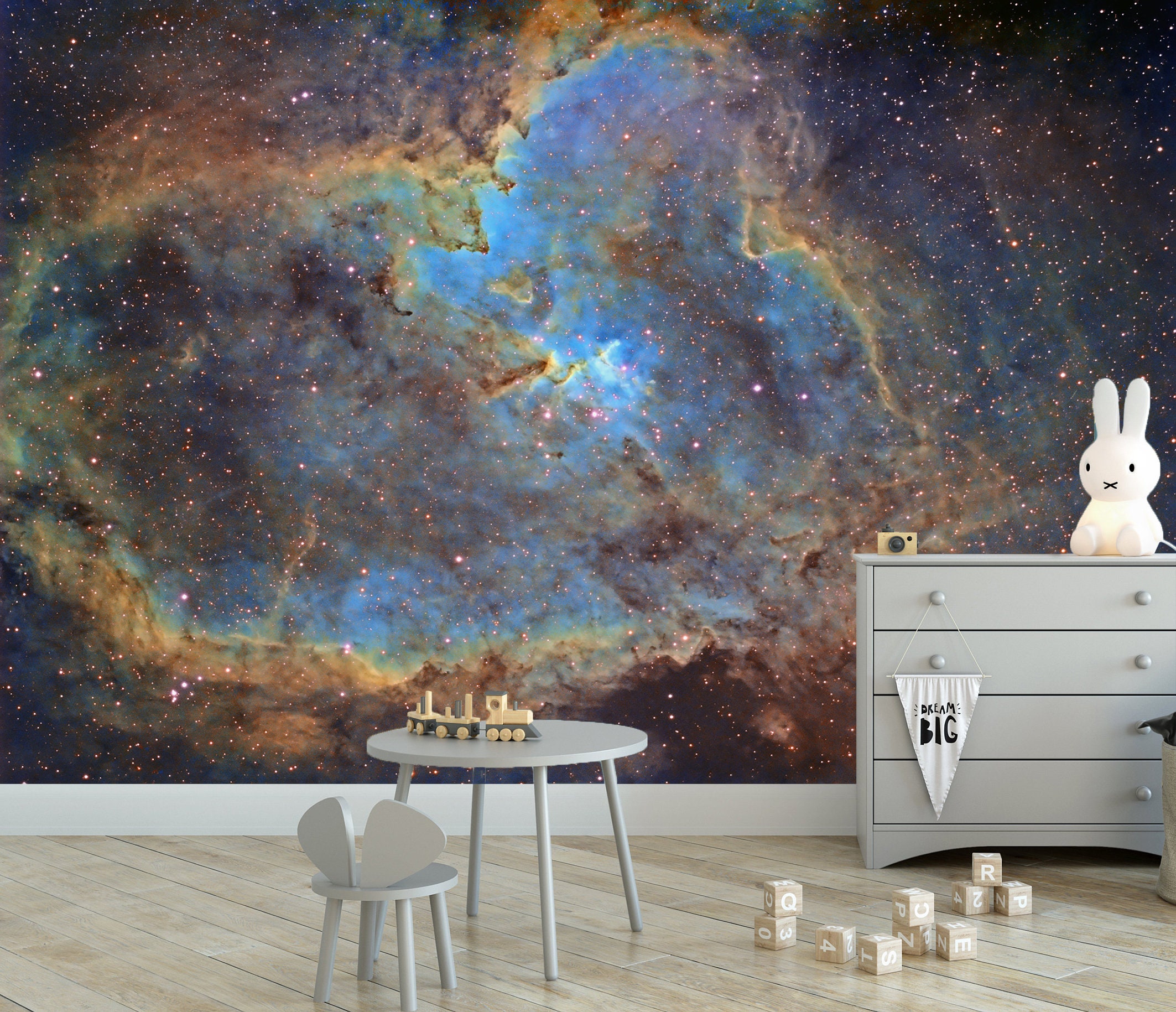 Fantasy Space Nebula Wallpaper Bedroom Wall Decor Space Photo Mural Galaxy Wallpaper Nebula Wallpaper Mystic Bedroom Wallpaper Peel & Stick