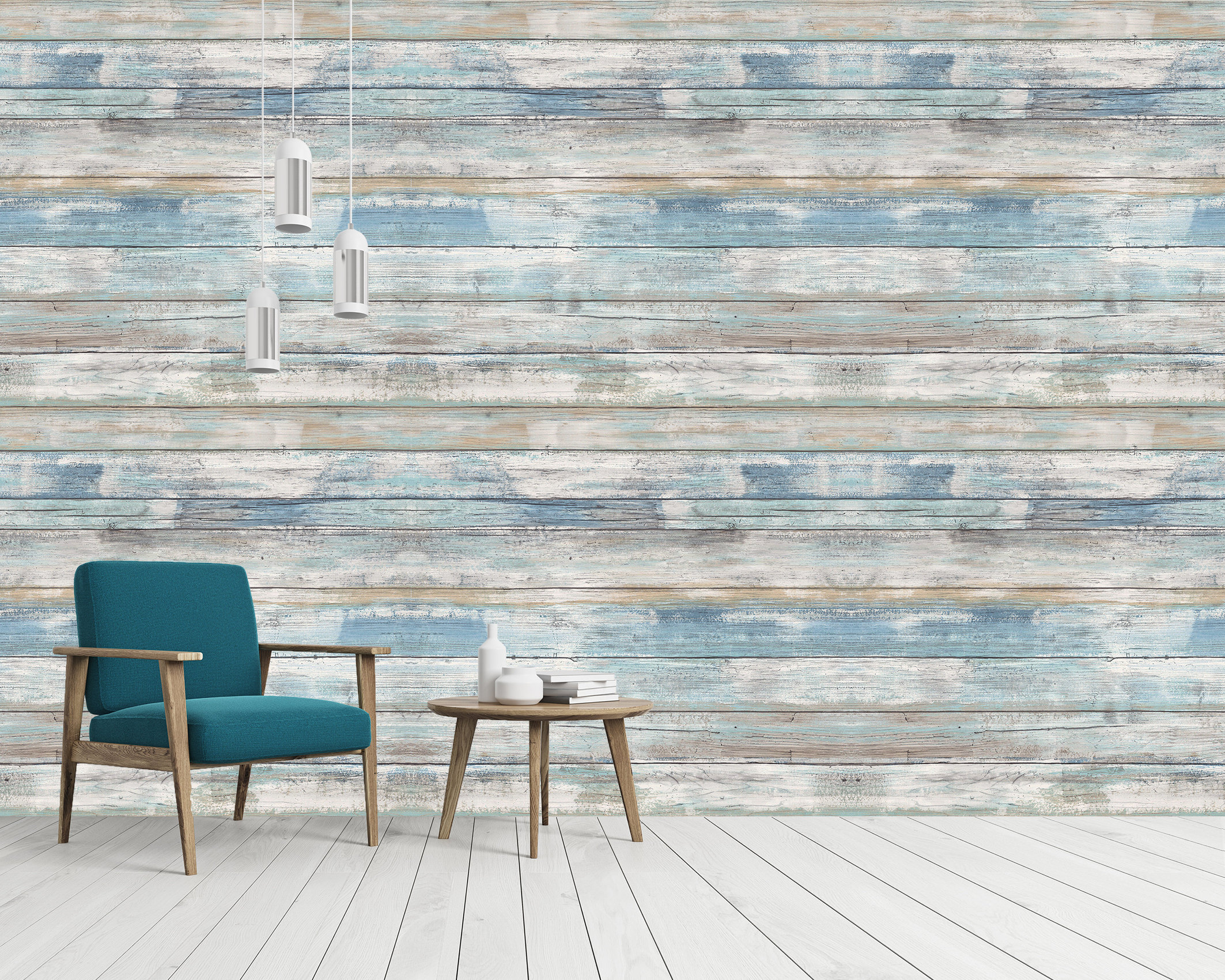 Shiplap Peel and Stick Wallpaper Sticker - Self Adhesive Contact Fake Wood Plank Wall Paper Decal - Removable Wooden Vinyl for Bedroom Room 179 x 108