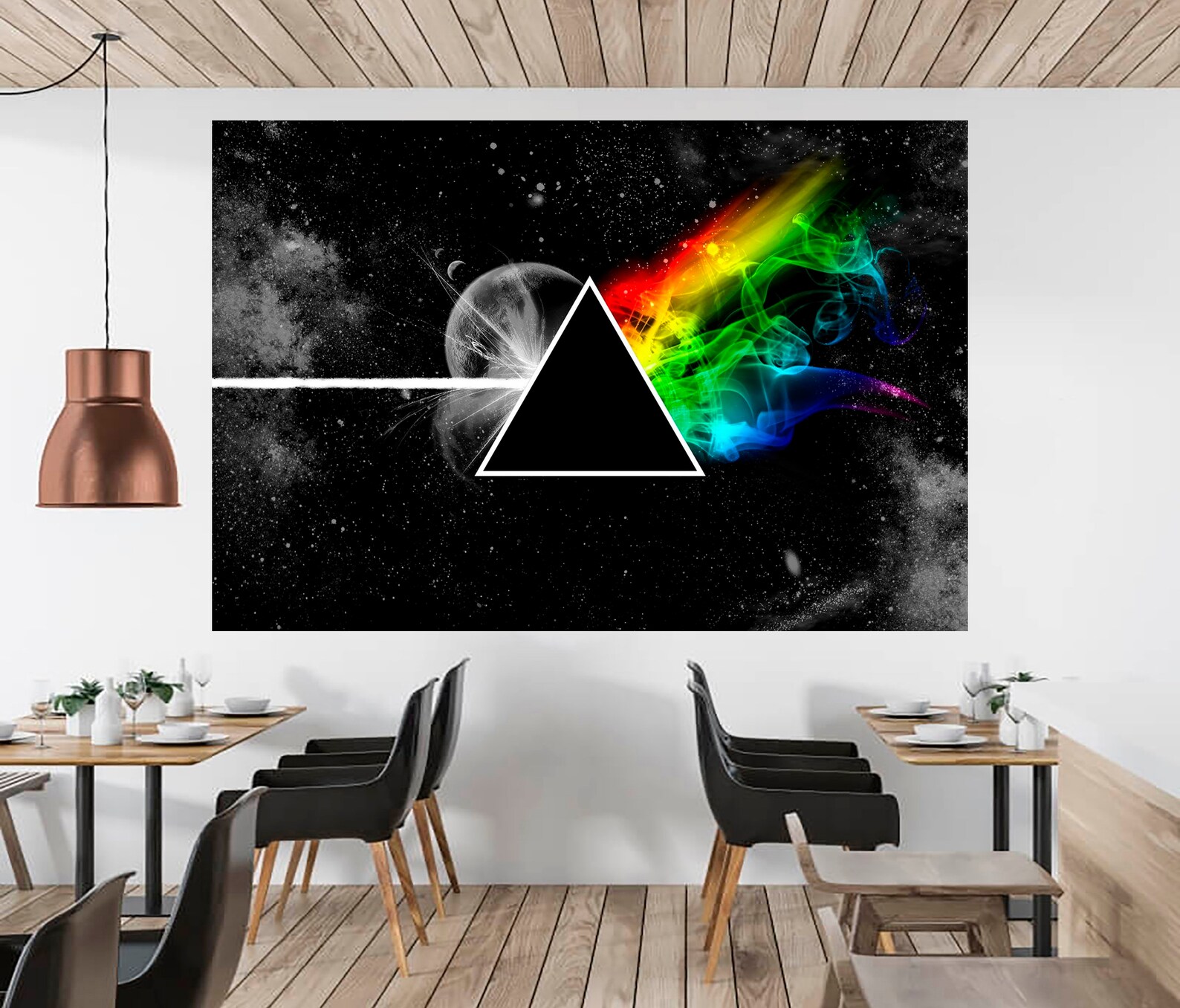 Pink Floyd Wall Decal Dark Side of the Moon Vinyl Decal Poster Etsy