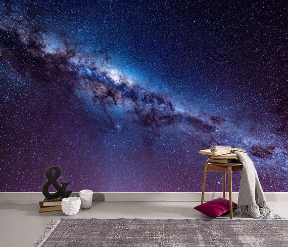 Galaxy Stars Night Sky 00075 Ceiling Wall Mural Wall paper Decal Wall Art  Print Decor Kids wallpaper