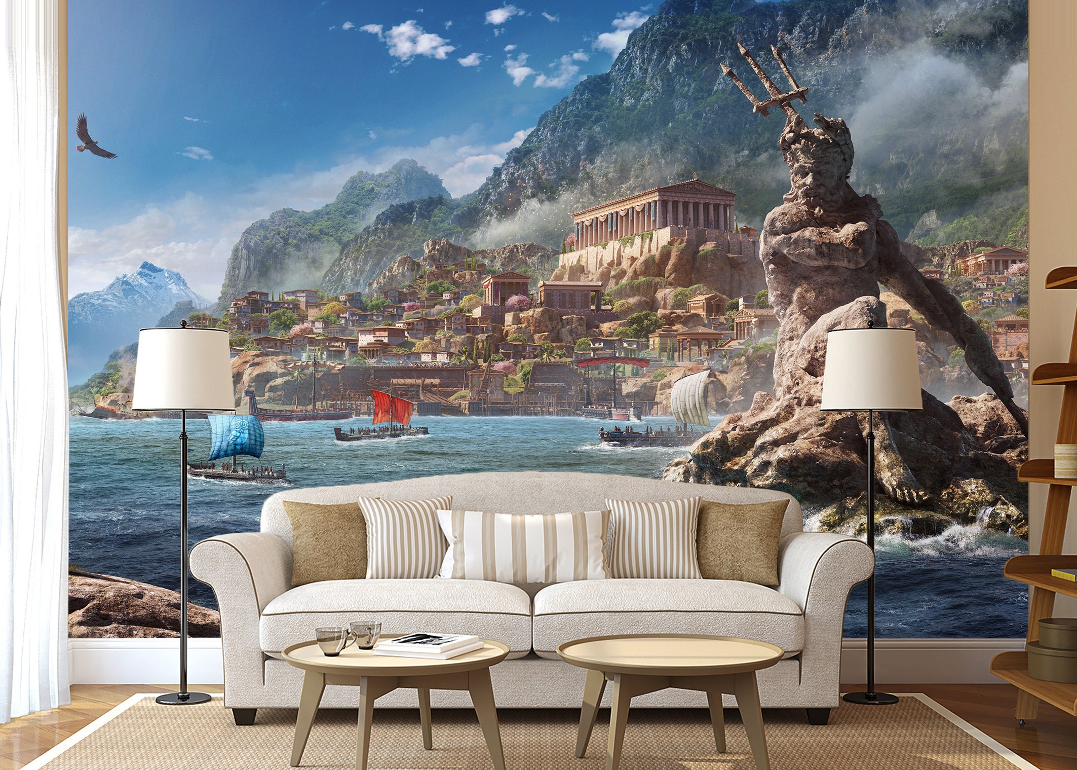 Poseidon Wallpaper Printable Peel Stick Vinyl Wallpaper Etsy poseidon-wallpaper-printable-peel-stick-vinyl-wallpaper-etsy