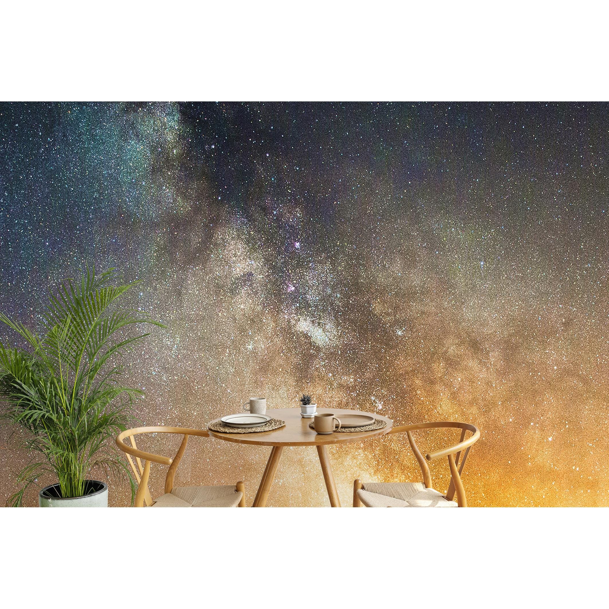 Milky Way Galaxy Wallpaper Space Night Sky Photo Mural Bedroom Wall ...