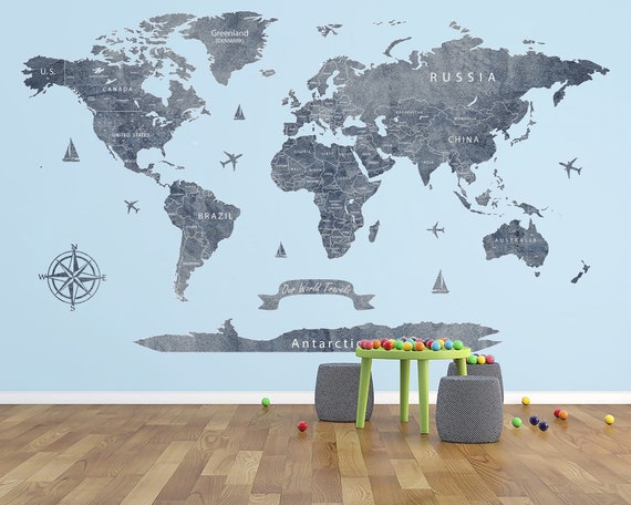 Deluxe Edition Map With Layer Visual Travel Journal Map For Educatioin wall  decoration - AliExpress