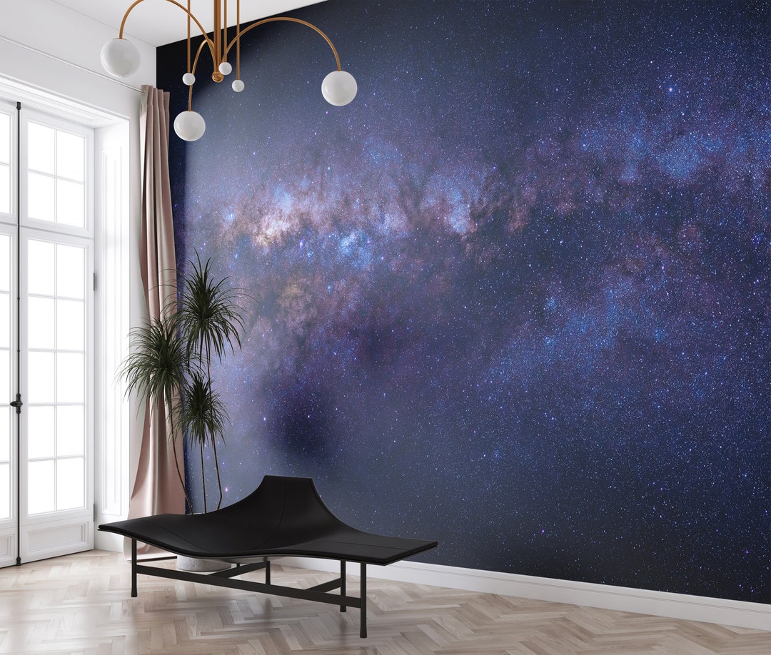 Space Wallpaper Milky Way Galaxy Star Cluster Wall Decor Traditional