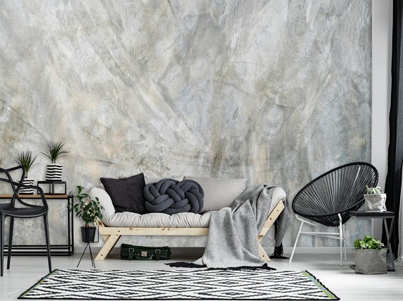 Grey Background Mural Wallpaper Office Bedroom Livingroom Cafe - Etsy UK