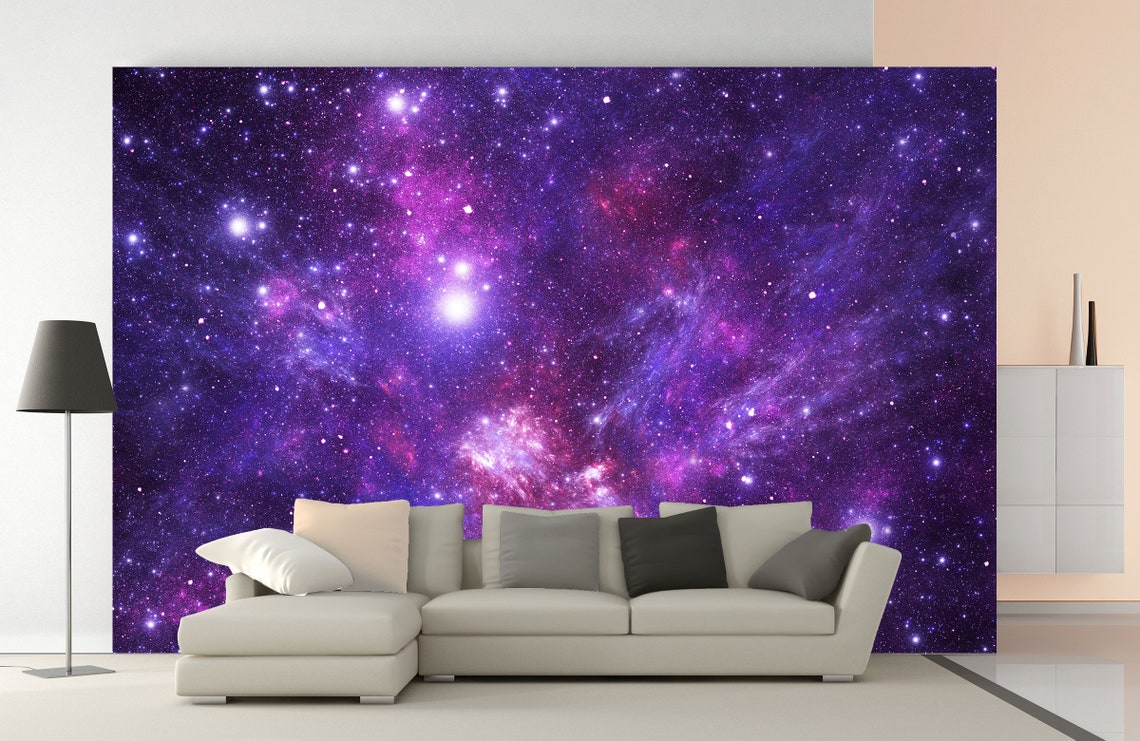 Galaxy Wall Murals Peel and Stick Space Wall Decal Wallpaper | Etsy