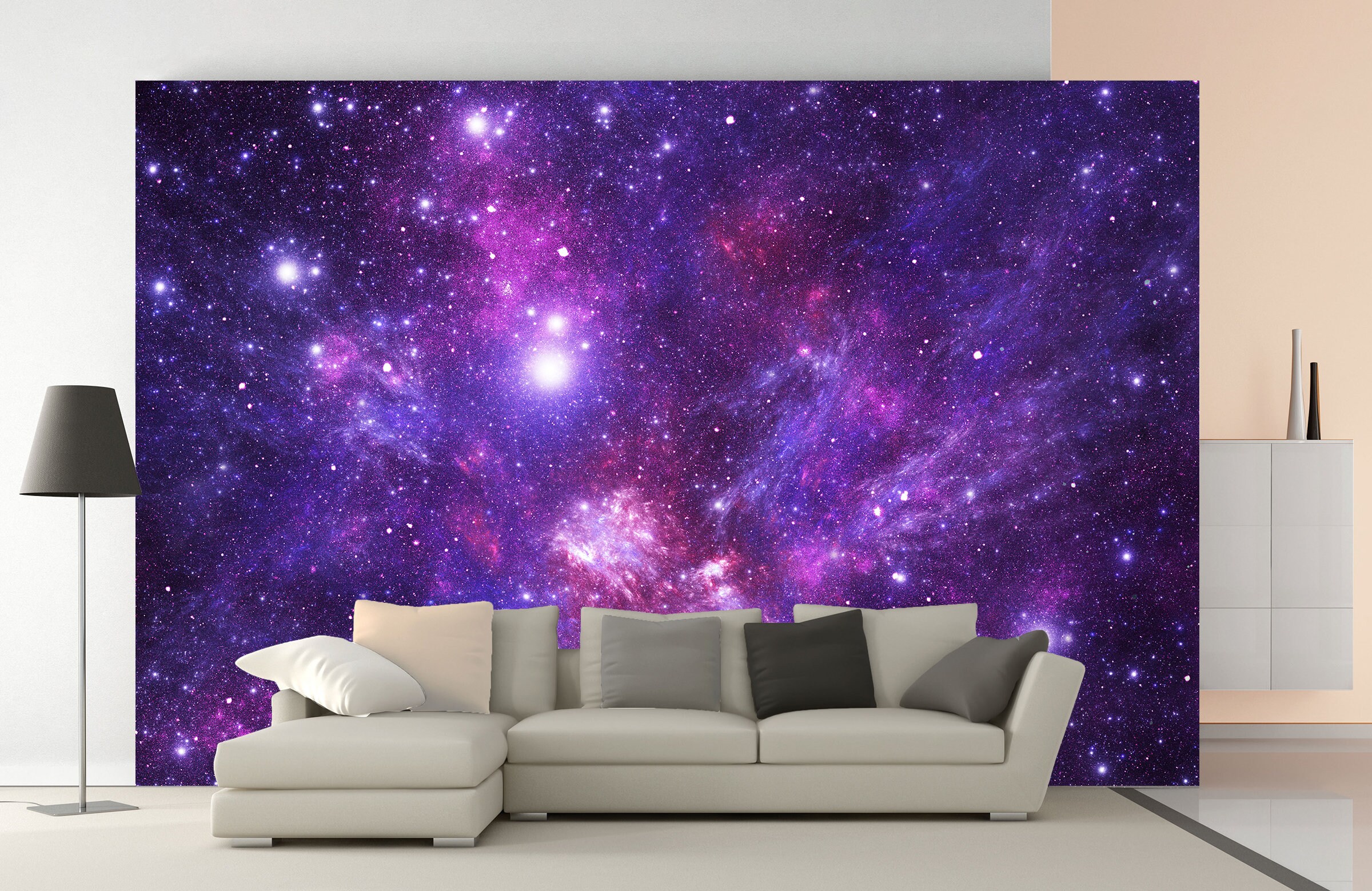 Galaxy Wall Murals Peel and Stick Space Wall Decal Wallpaper Etsy UK