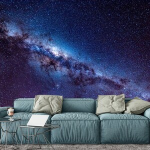 Space Galaxy Stars Milky Way Planets Wall Murals Removable Peel and ...
