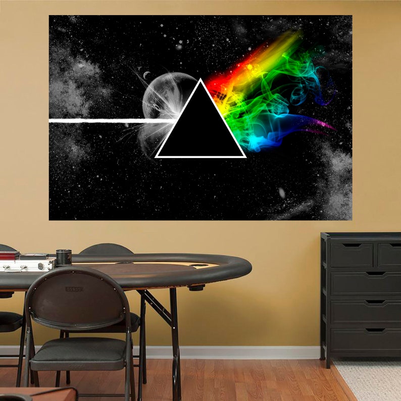 Pink Floyd Wall Decal Dark Side of the Moon Vinyl Decal Poster Etsy