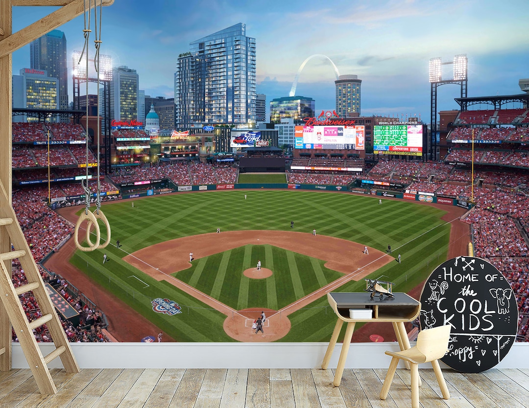 Baseball Stadium Wall Mural Wallpaper Baseball Park Wallpaper Baseball