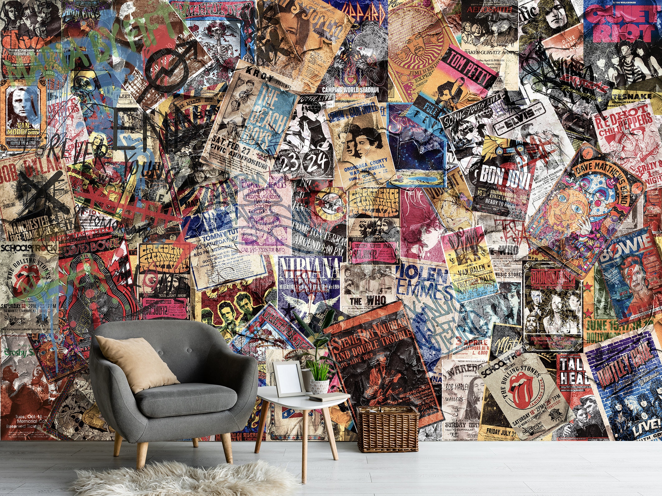 vinilo michael jackson multiples imagenes - Murales de pared