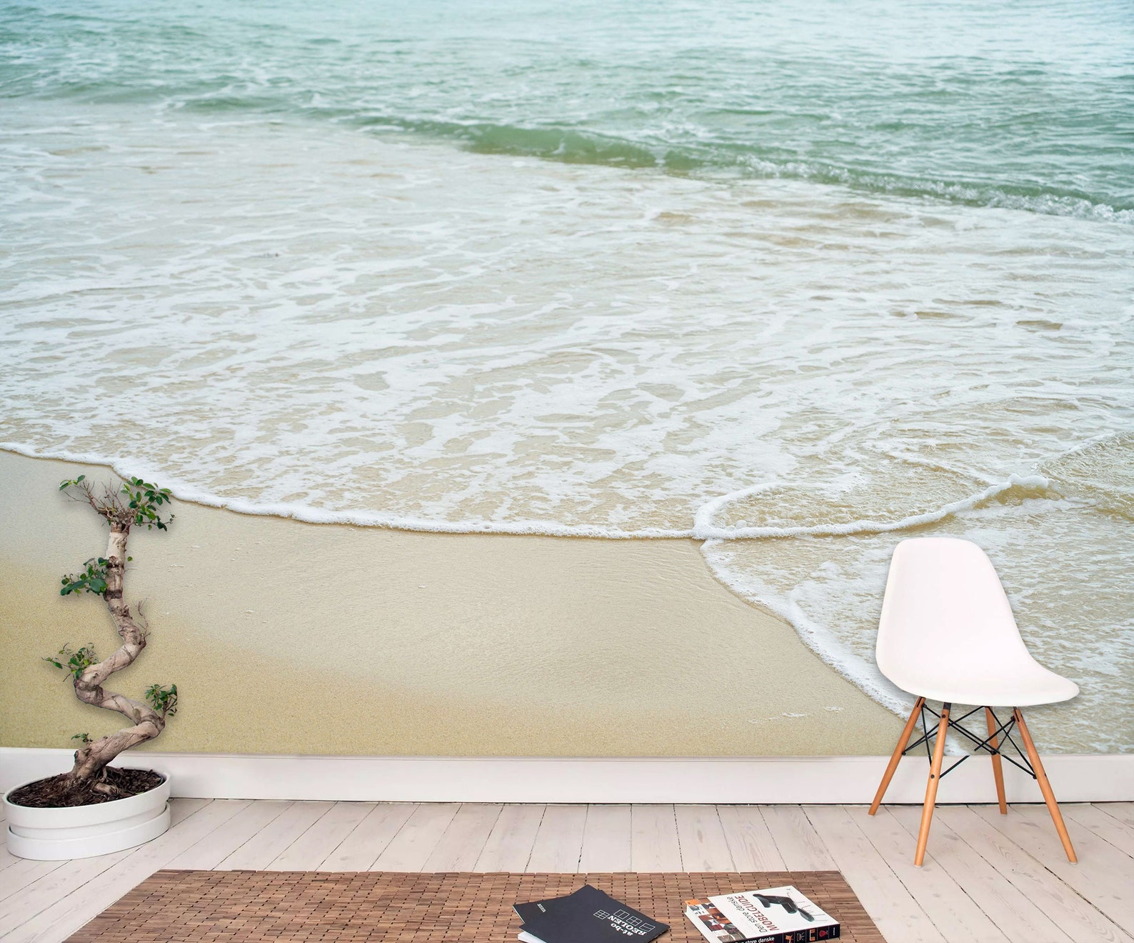 Beach Close-up Wallpaper Peel and Stick Beach Wall Mural Ocean | Etsy