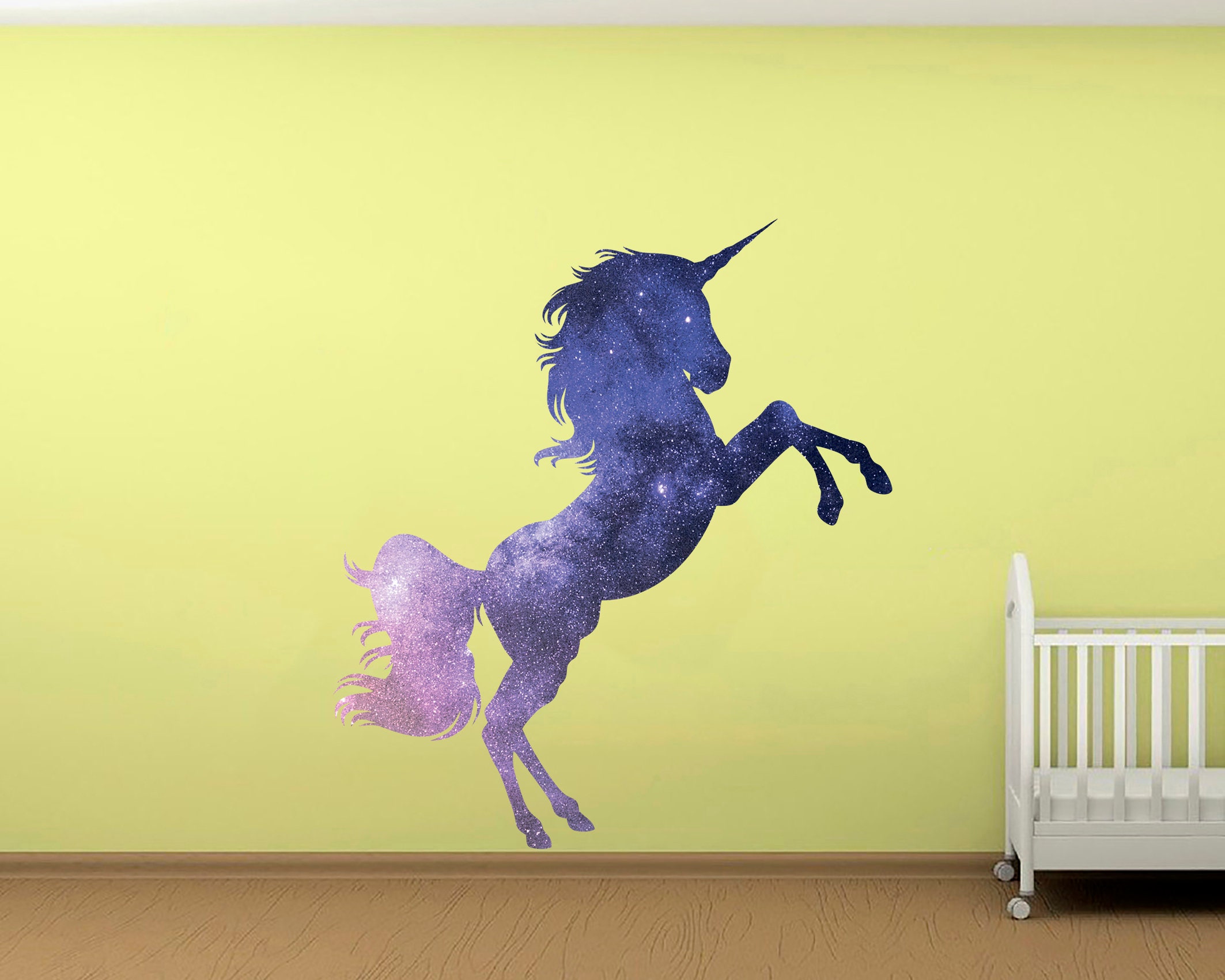 Unicorn Decal Unicorn Print Unicorn Decor Unicorn Wall Art Etsy