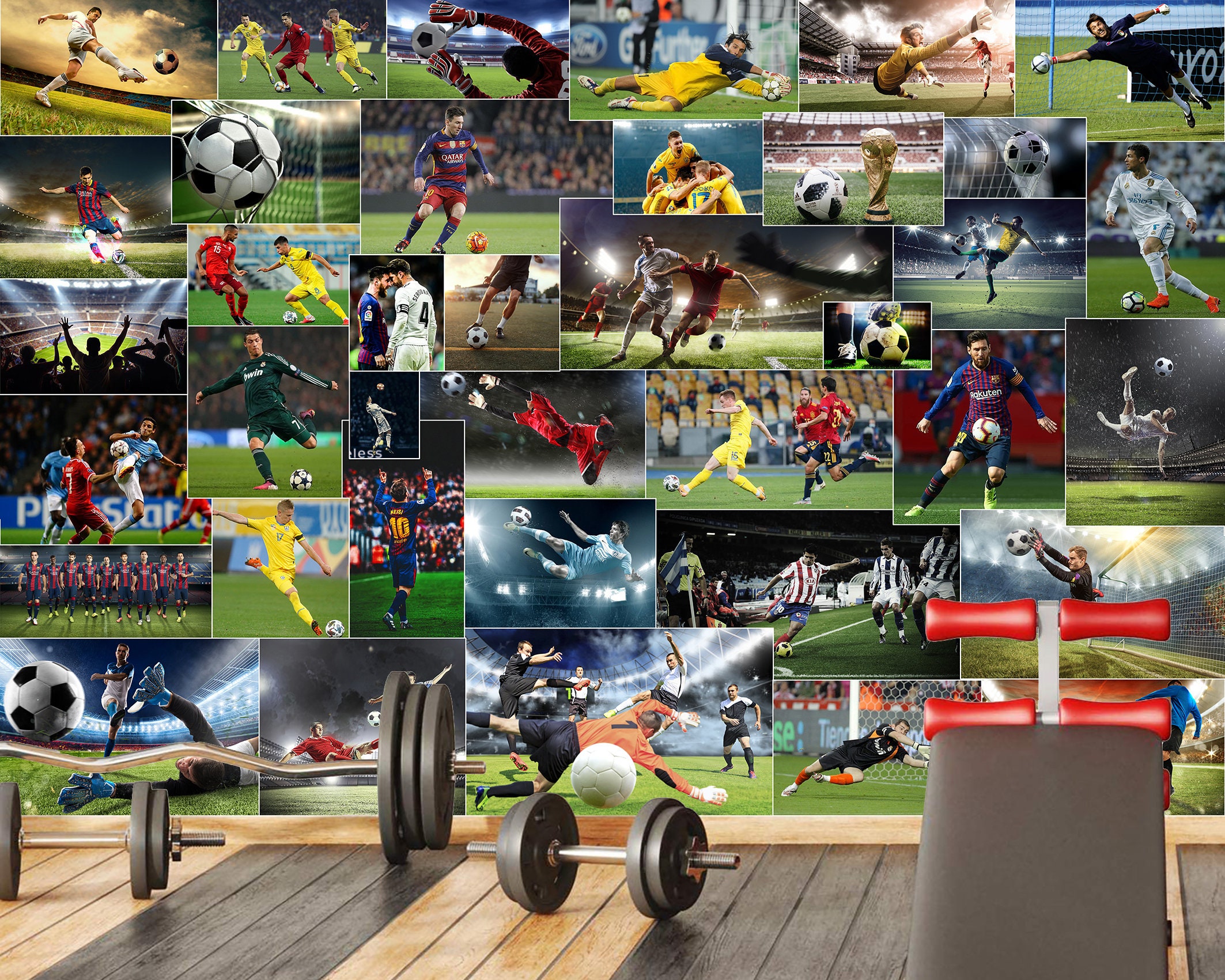 Football Selfadhesive Peel and Stick Vinyl Wallpaper Boy Room Etsy