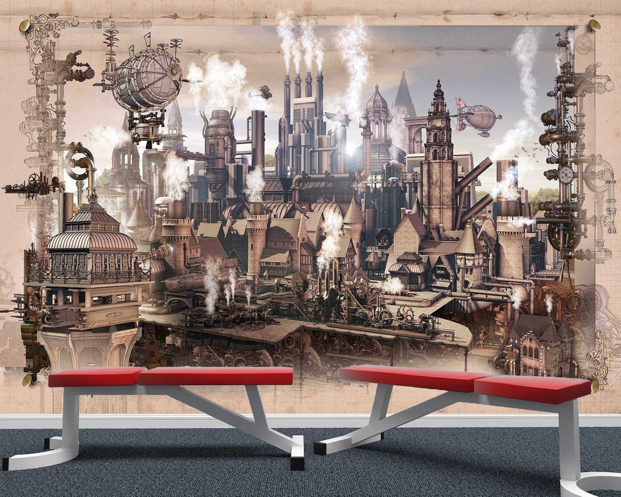 ✔️Antique wall paper U.W.P.C of N.A Vintage Wallpaper Metallic Gold and Silver UWPC of NA Union