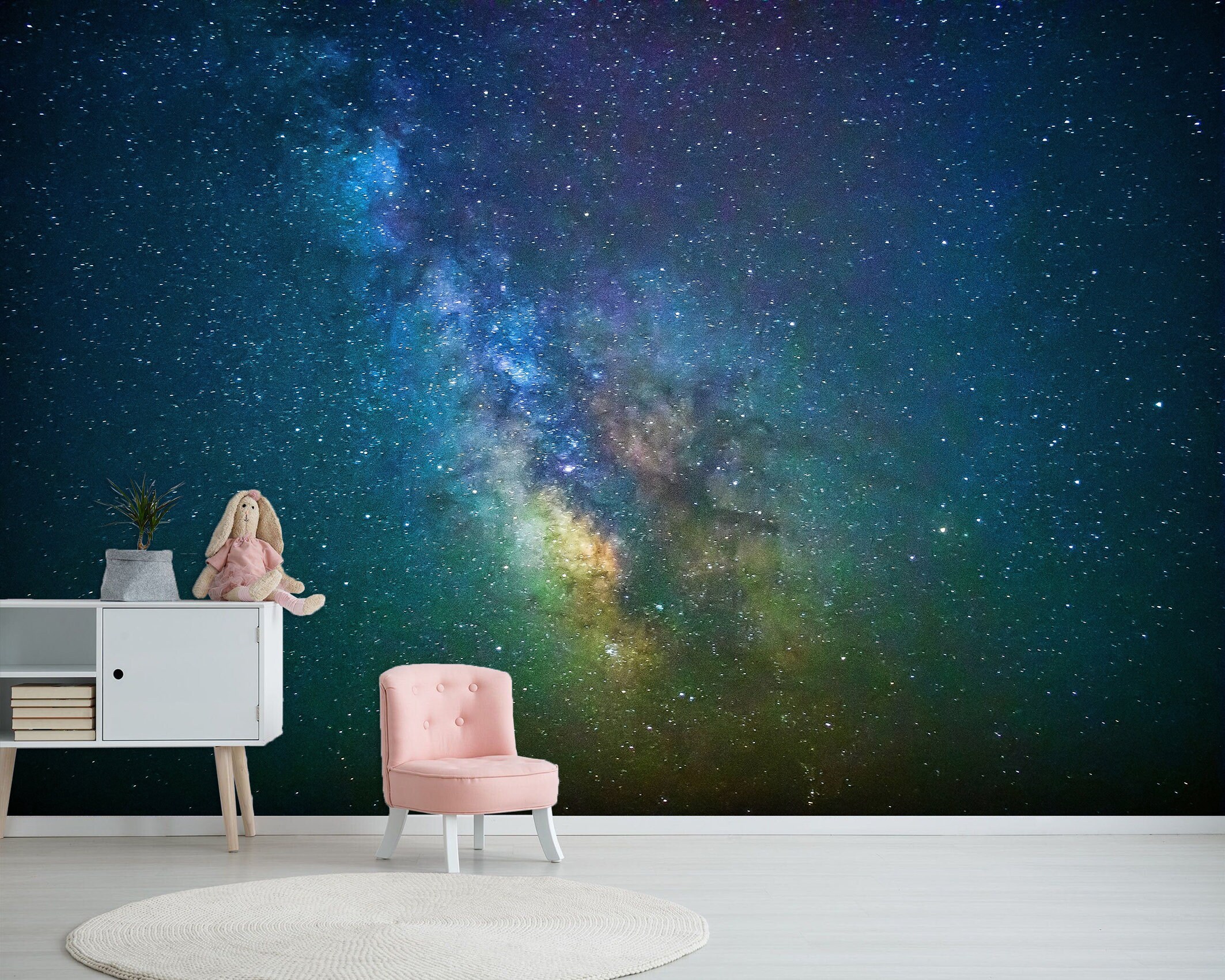 Espacio Galaxy Wall Mural Estrellas Vía Láctea Universo Etsy