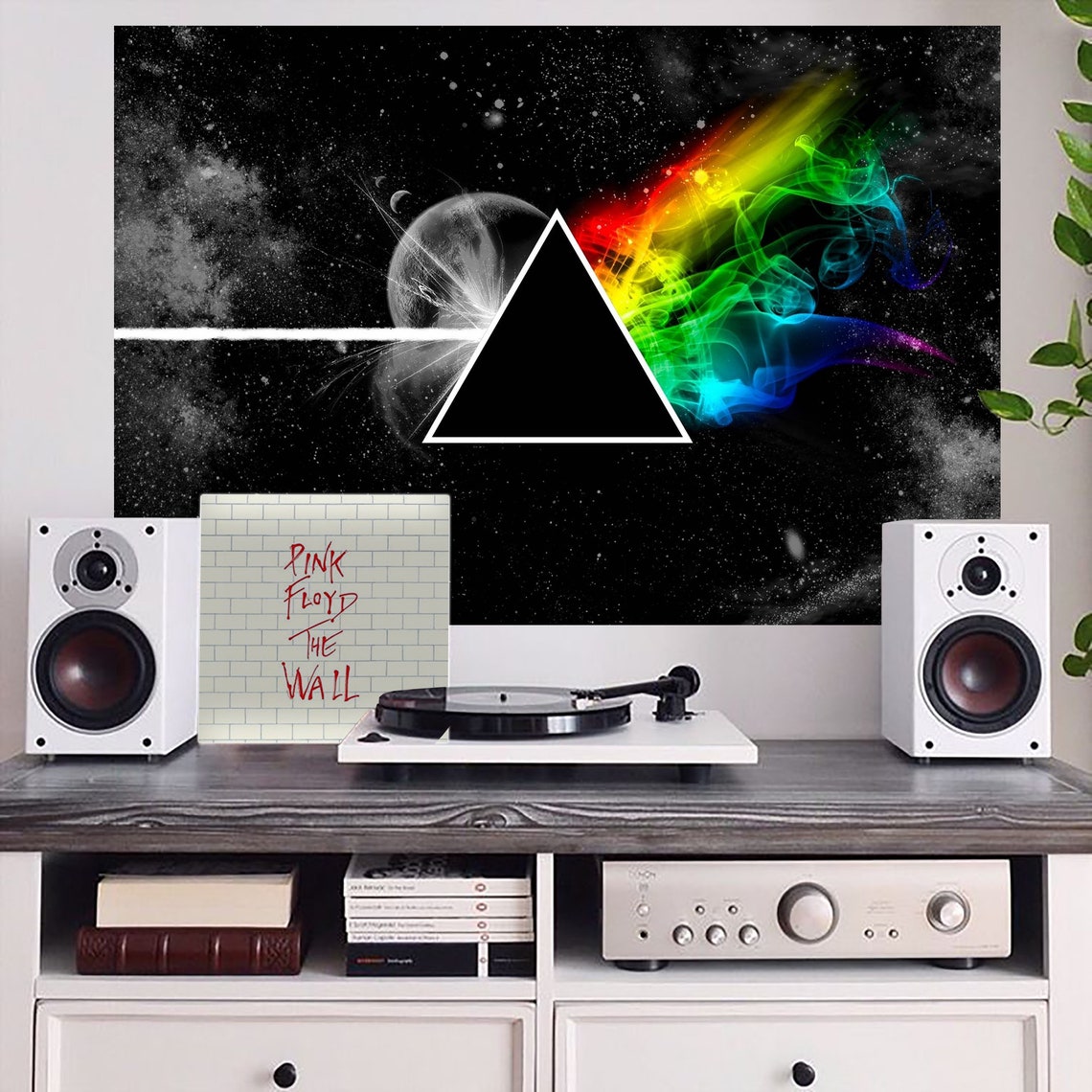 Pink Floyd Wall Decal Dark Side of the Moon Vinyl Decal Poster Etsy