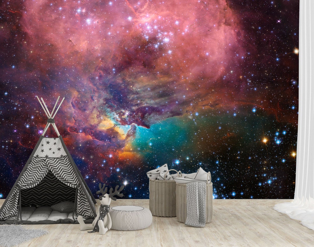 Beautiful Galaxy Space Wallpaper Abstract Wall Mural Universe - Etsy