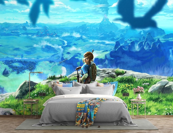 Sticker Mural 3D Zelda Trou Brisé - Autocollant Jeu Vidéo Chambre Enfant - 60x90 Cm - Décoration Gamer Épique !