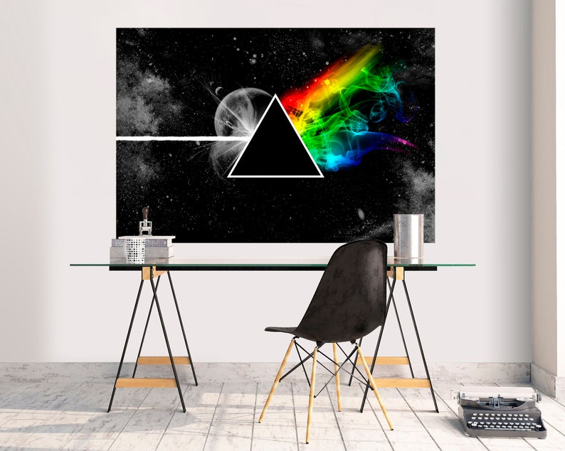 Pink Floyd Wall Decal Dark Side of the Moon Vinyl Decal Poster Etsy