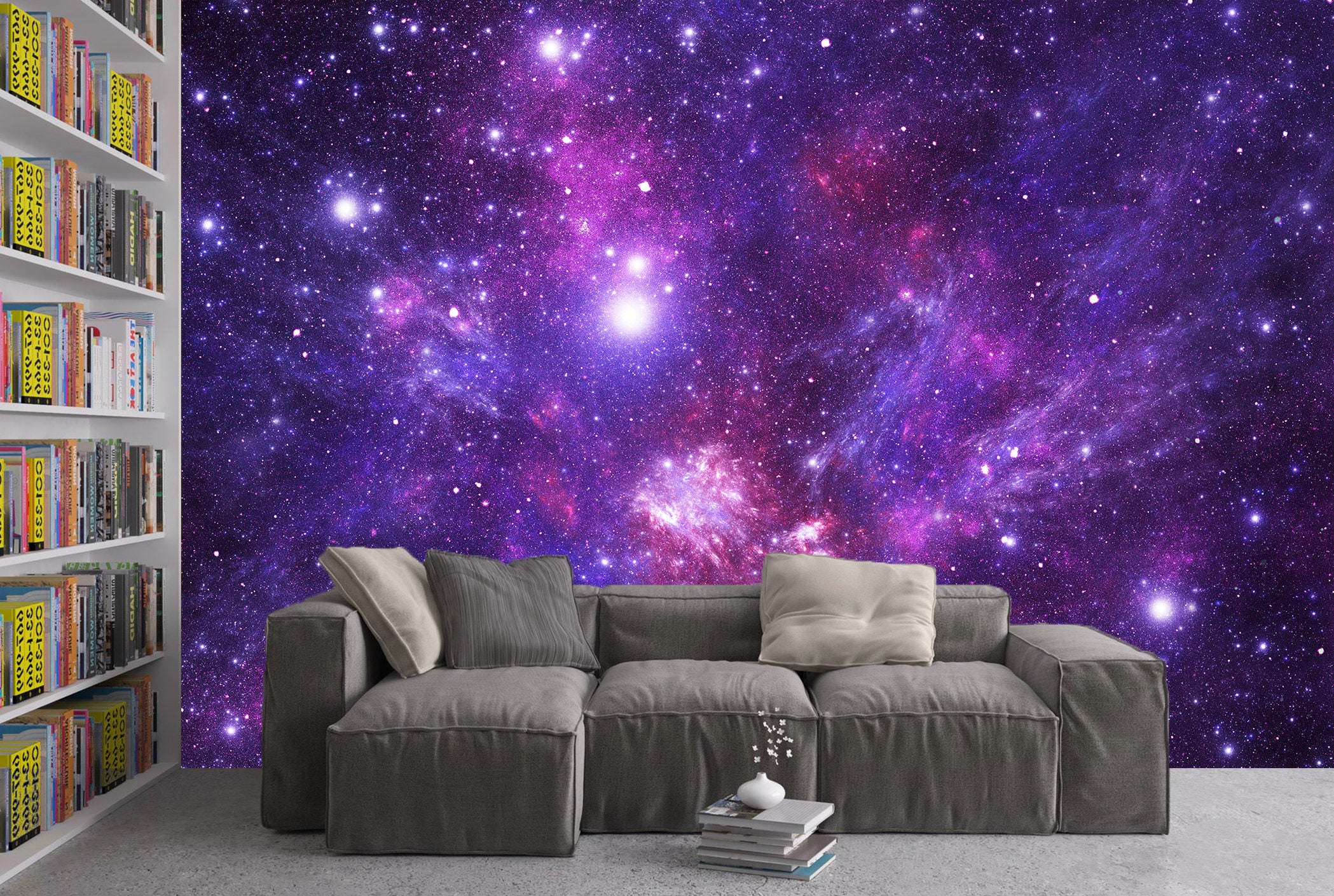 Galaxy Wall Murals Peel and Stick Space Wall Decal Wallpaper Etsy UK