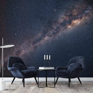 Raum galaktische Sterne Tapete Schlafzimmer Wandbild Weltraum Astronomie Tapete Schälen und aufkleben Foto Nachthimmel Wandbild Malerische Milchstraße Tapete