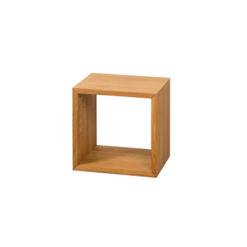 Floating Wall Shelf Box Shelves Solid Oak Bedside table Etsy