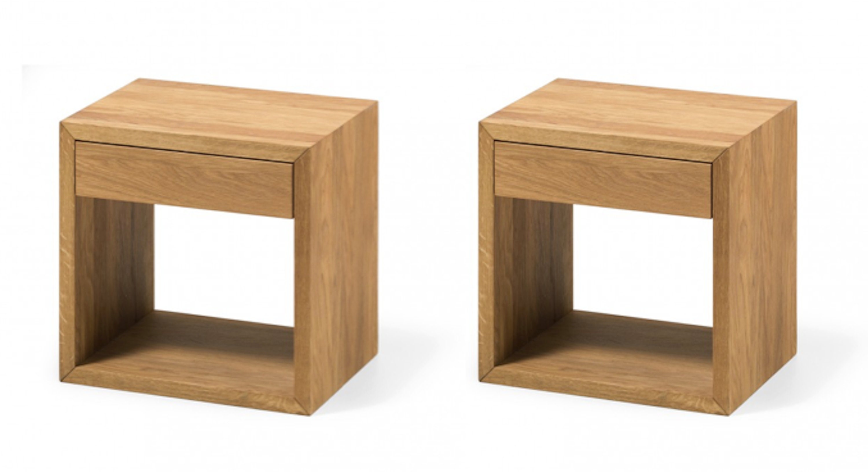 Small teak bedside table online