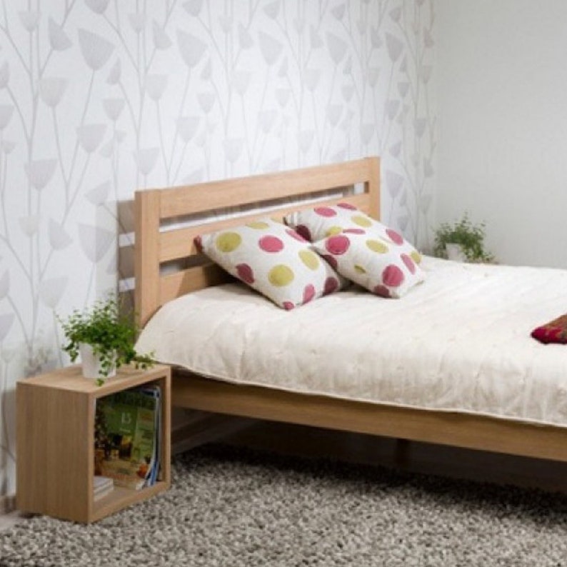 Floating Wall Shelf Box Shelves Solid Oak Bedside table Etsy