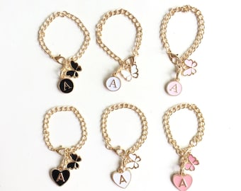 Initial Stanley Cup Charm Aesthetic Personalized Water Bottle Handle Charms Tumbler Accessory Butterfly Heart Decoration Unique Gift for Her