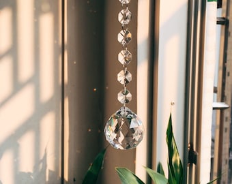 Boho Hanging Ball Sun Catcher Crystal bulk,Rainbow Maker,Prism Suncatcher for Windows Home Decorations,Wedding Housewarming Gift mothers day