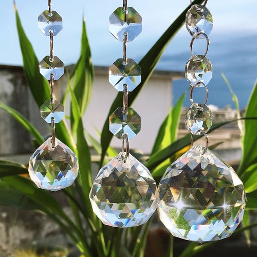 20mm Suncatcher Crystal Bulk Prism Rainbow Maker Hanging Etsy