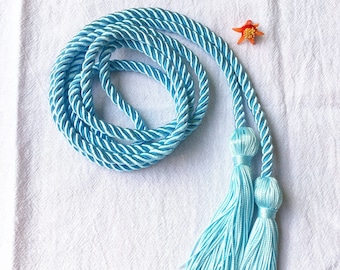 CLERKMANS Teal Graduation Honor Cord - Decorative Tassel For Gown & Cap